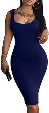 Sculptewear-Midi Robe Sans Manche Sculptewear
