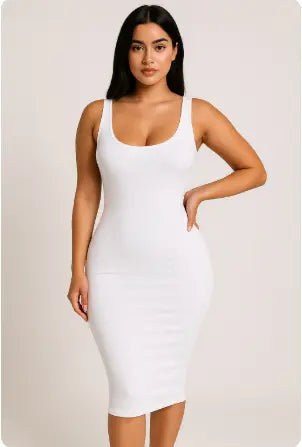 Sculptewear-Midi Robe Sans Manche Sculptewear